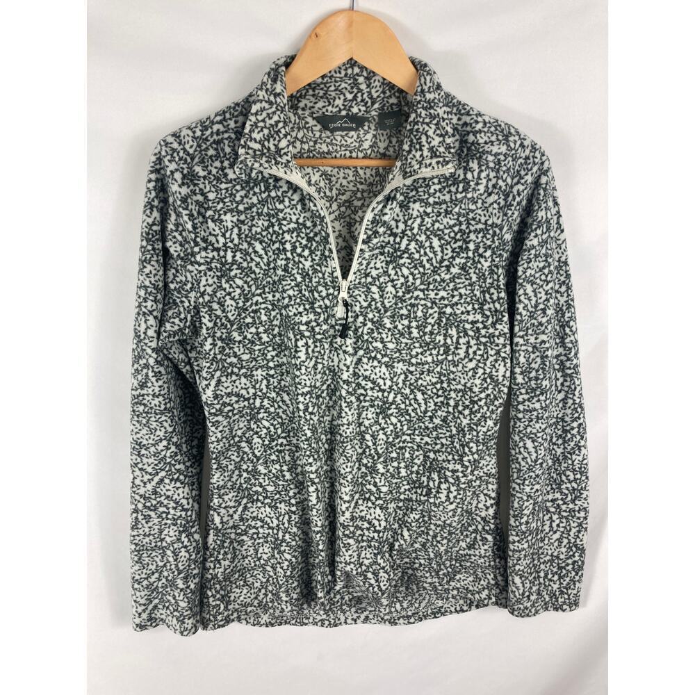 Eddie Bauer Soft Fleece 1/4 Zip Patterned Size Medium